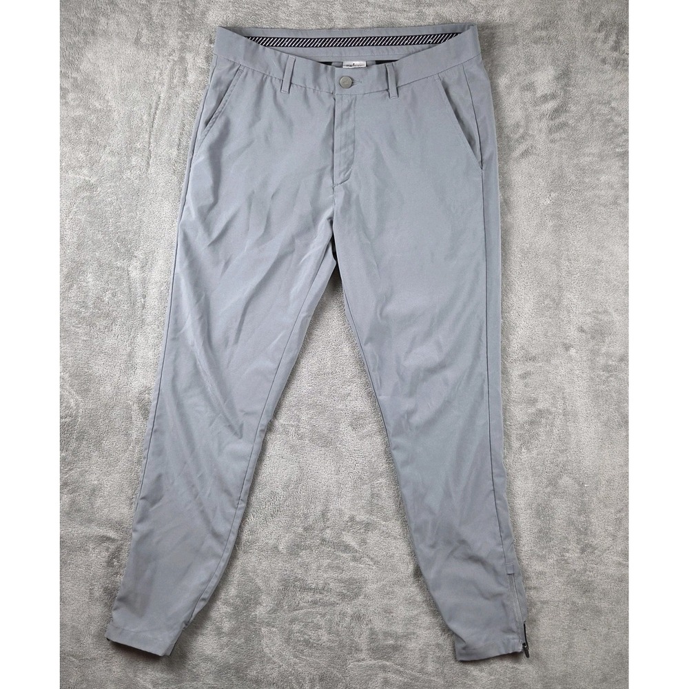Primo Golf Gray Pants Mens 32 Regular Performance Jogger Ankle Zip‎ Stretch